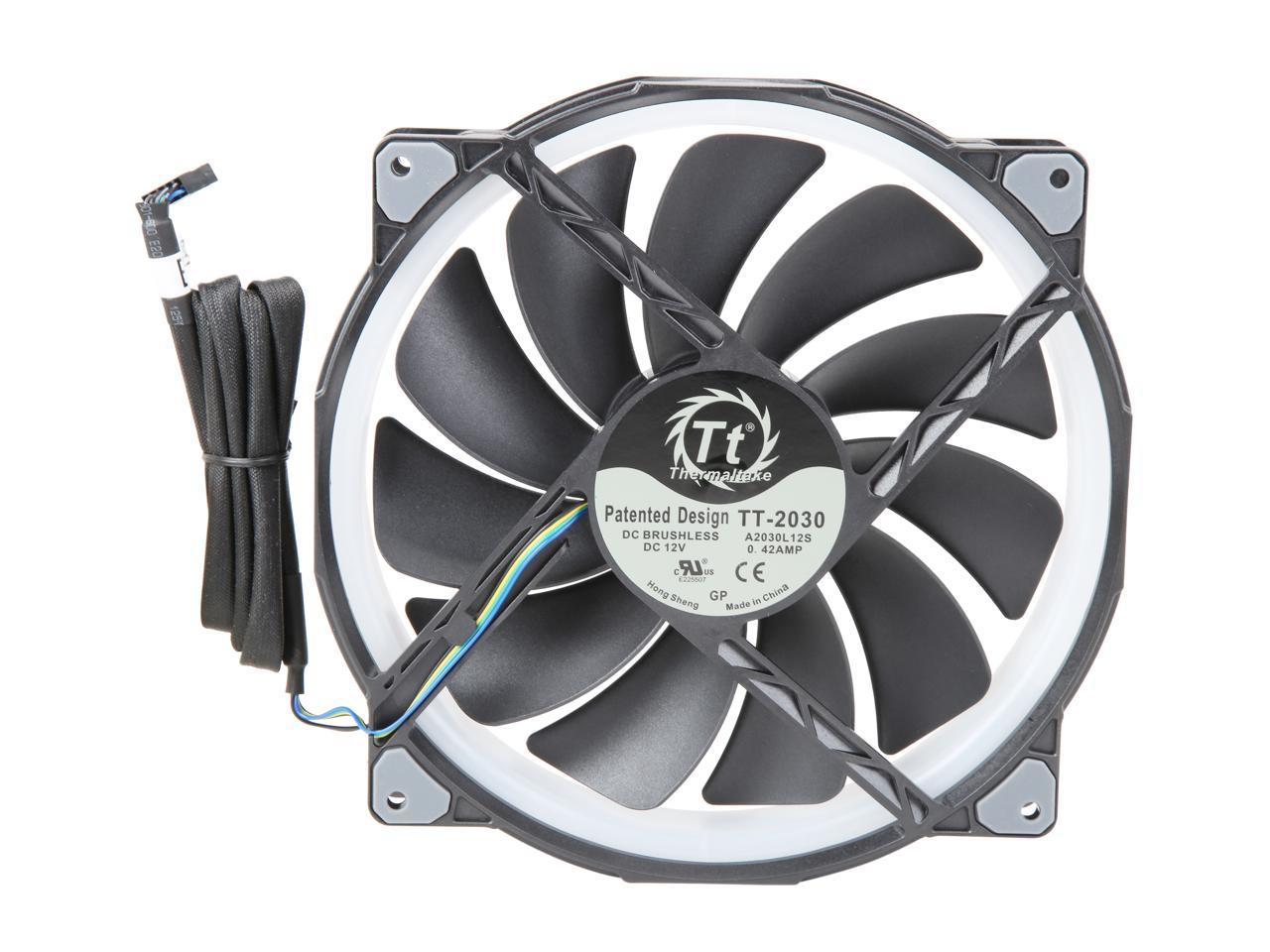 Thermaltake Riing Plus 20 Led Rgb Case Fan Tt Premium Edition - Cl-F069-Pl20Sw-A (Single Fan Pack With Controller)