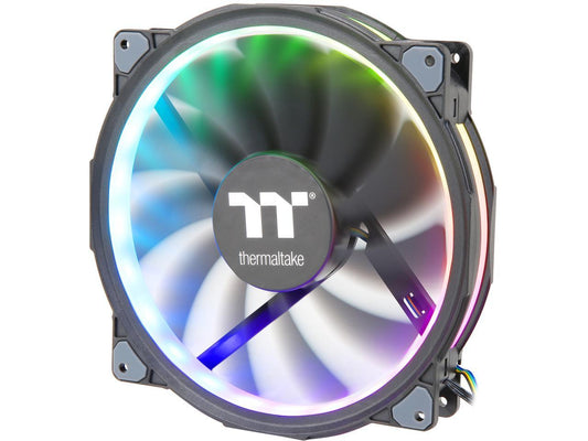 Thermaltake Riing Plus 20 Led Rgb Case Fan Tt Premium Edition - Cl-F069-Pl20Sw-A (Single Fan Pack With Controller)