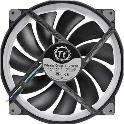 Thermaltake Riing Plus 20 Led Rgb Case Fan Tt Premium Edition - Cl-F069-Pl20Sw-A (Single Fan Pack With Controller)