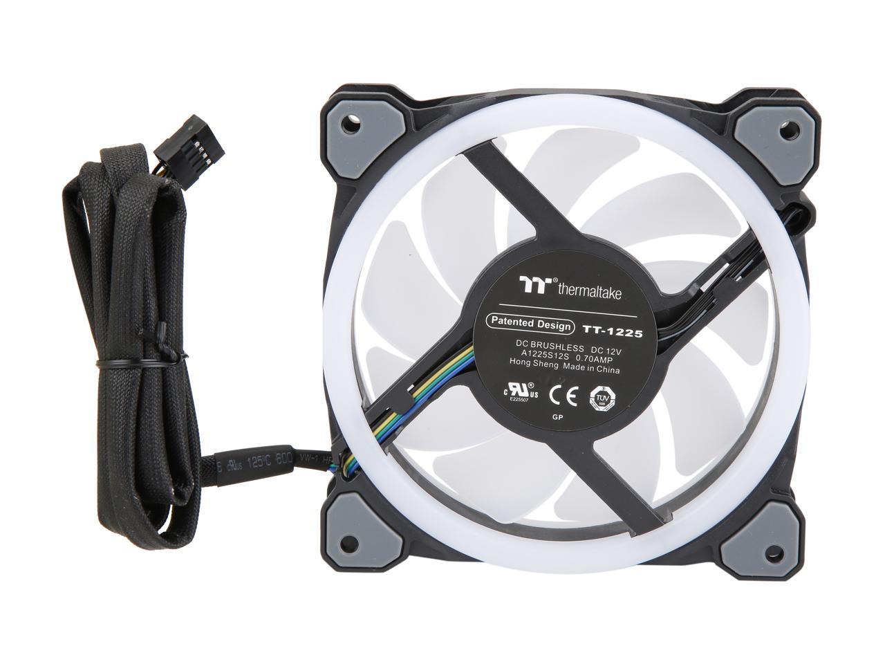 Thermaltake Riing Trio 12 Rgb Radiator Fan Tt Premium Edition (3-Fan Pack) Cl-F072-Pl12Sw-A 120Mm Rgb Led Case Fan