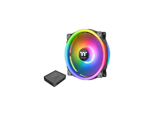 Thermaltake Riing Trio 20 Rgb Cl-F083-Pl20Sw-A 200Mm Addressable Rgb Led Case Fan