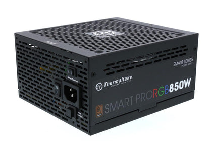 Thermaltake Smart Pro Rgb Ps-Spr-0850Fpcbus-R 850W 80 Plus Bronze Atx12V 2.4 & Eps12V 2.92 Power Supply W/ Active Pfc & Full Modular (Black)