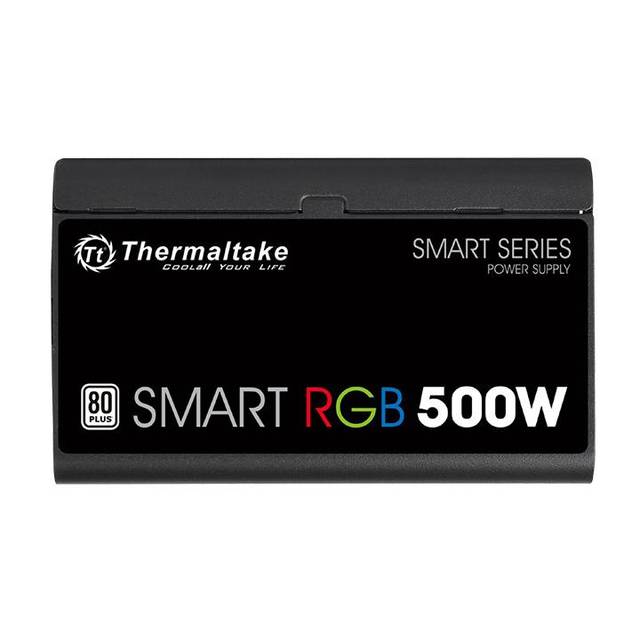 Thermaltake Smart Rgb Ps-Spr-0500Nhfawu-1 500W 80 Plus Atx12V 2.3 Power Supply W/ Active Pfc (Black)