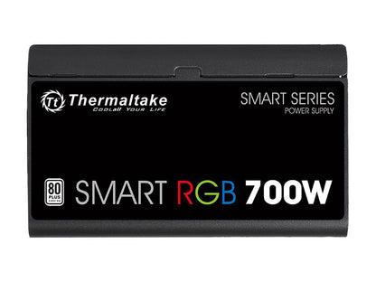 Thermaltake Smart Rgb Ps-Spr-0700Nhfawu-1 700W 80 Plus Atx12V 2.3 Power Supply W/ Active Pfc (Black)