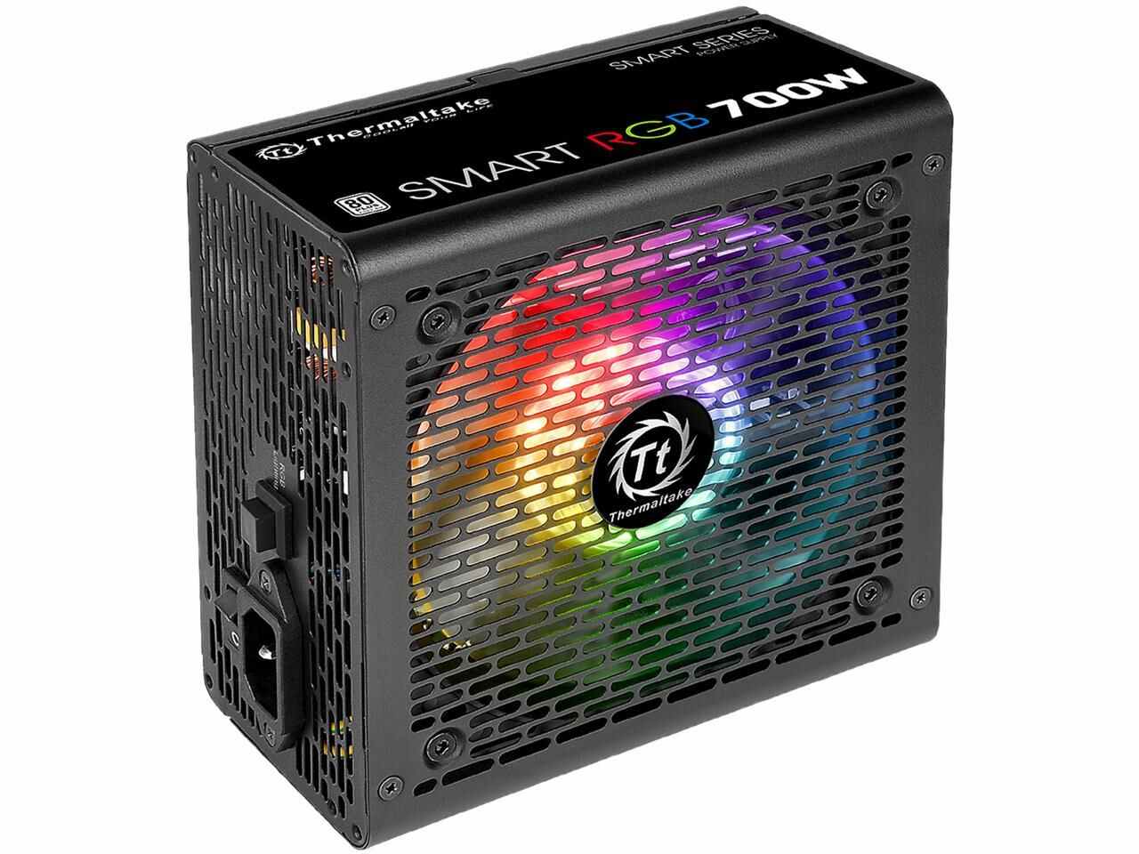 Thermaltake Smart Rgb Ps-Spr-0700Nhfawu-1 700W 80 Plus Atx12V 2.3 Power Supply W/ Active Pfc (Black)