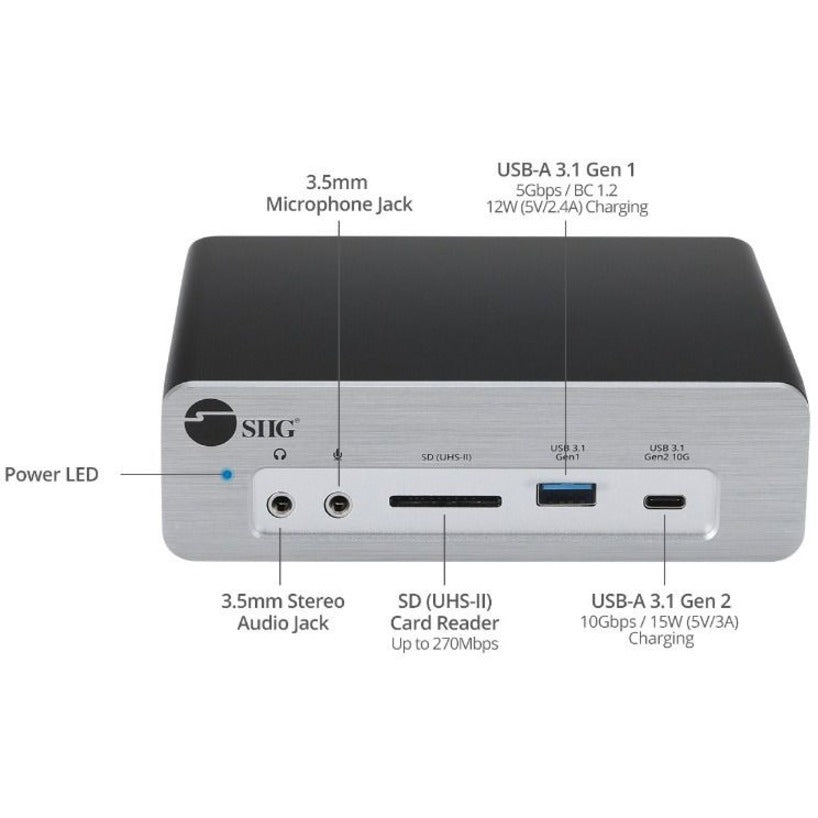 Thunderbolt 3 Dp 1.4 Docking,Station With Dual M.2 Nvme Ssd & Pd