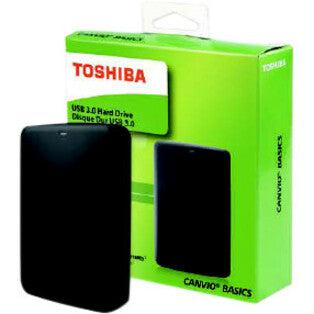 Toshiba Canvio Basics 1TB Portable External Hard Drive 2.5 Inch USB 3.0 -  Black - HDTB310EK3AA : Electronics 