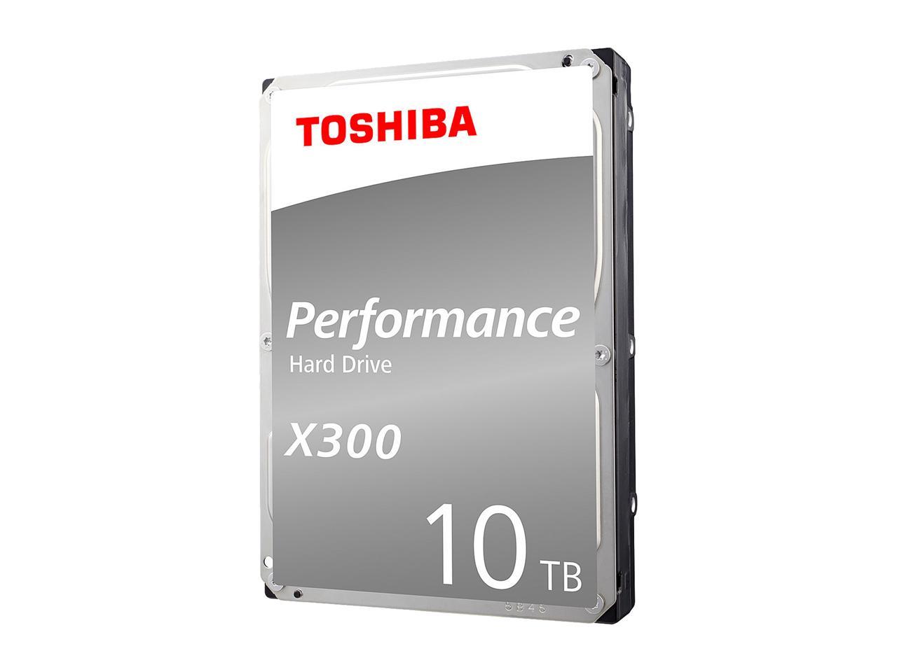 Toshiba X300 10Tb Performance & Gaming Internal Hard Drive 7200 Rpm Sata 6Gb/S 256Mb Cache 3.5 Inch - Hdwr11Axzsta (Retail Package)