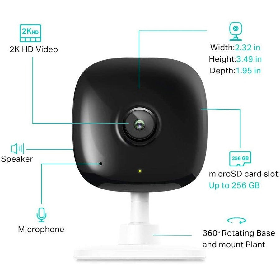 Tp-Link Kasa Spot Kc400 - 2K Security Camera For Baby Monitor, 4Mp Hd Indoor Camera For Home Security With Motion Detection
