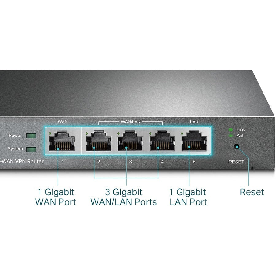 Tp-Link Safestream Gigabit Multi-Wan Vpn Router Tl-R605