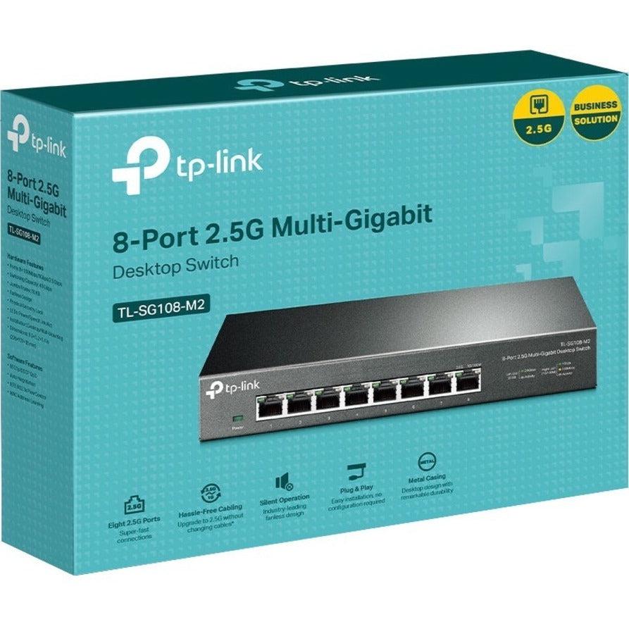 Tp-Link Tl-Sg108-M2 - 8-Port Multi-Gigabit Unmanaged Network Switch - Limited Lifetime Protection