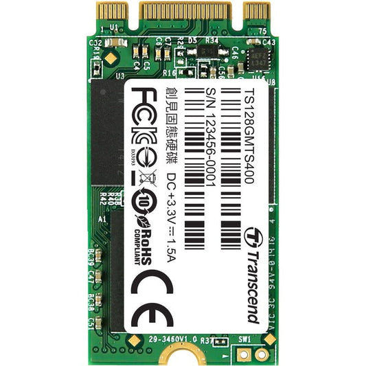 Transcend Mts400 128 Gb Solid State Drive - M.2 Internal - Sata (Sata/600)