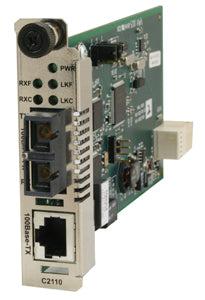 Transition Networks C2110-1019 Network Media Converter Internal 100 Mbit/S 1300 Nm Green, Grey