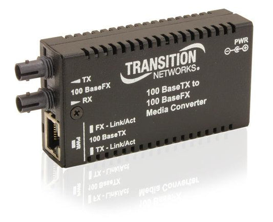 Transition Networks M/E-Tx-Fx-01(Sm) Network Media Converter Internal 100 Mbit/S 1310 Nm Single-Mode Black