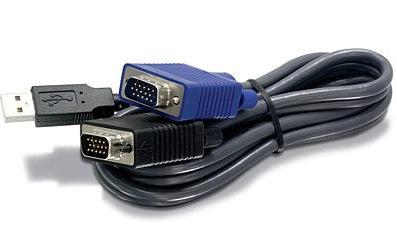 Trendnet 2.8M Usb/Vga Kvm Kvm Cable Black