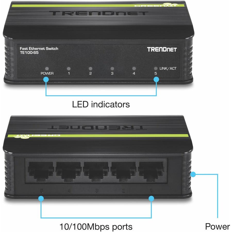 Trendnet 5-Port 10/100Mbps Switch Unmanaged