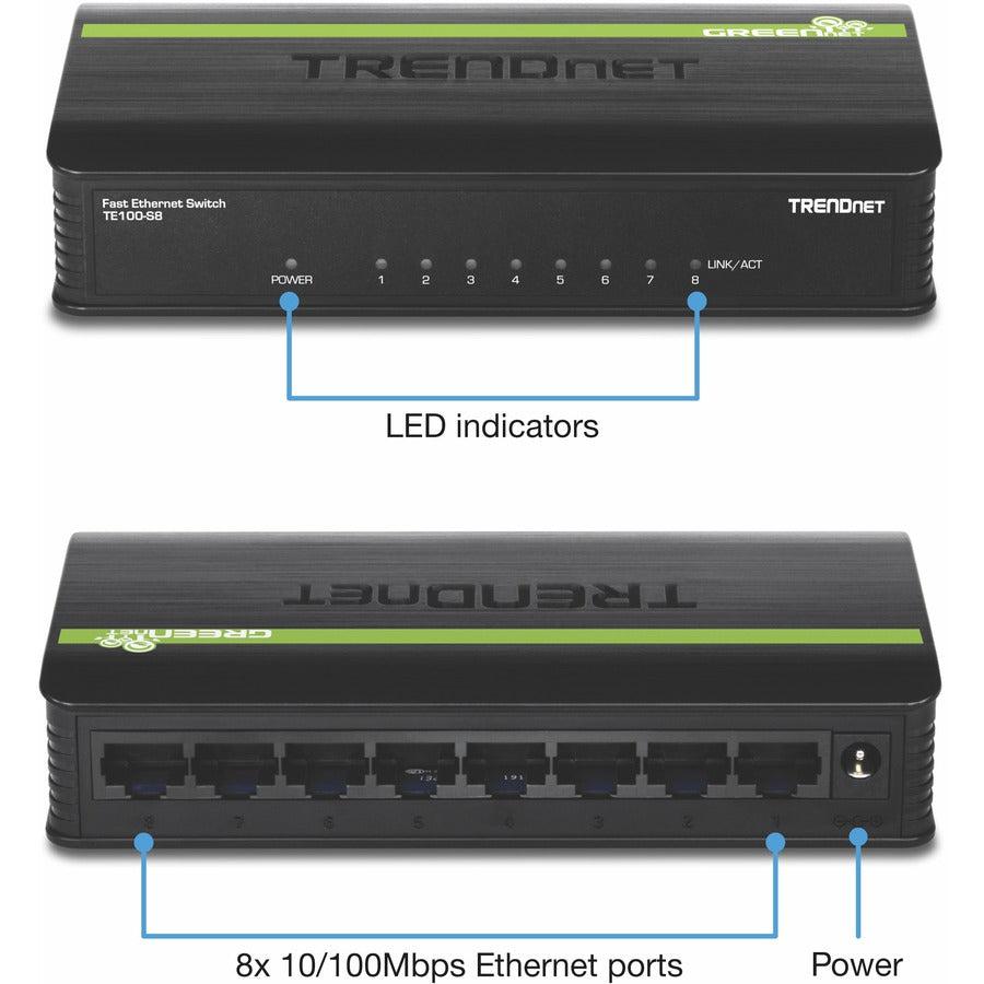 Trendnet 8-Port 10/100Mbps Switch Unmanaged