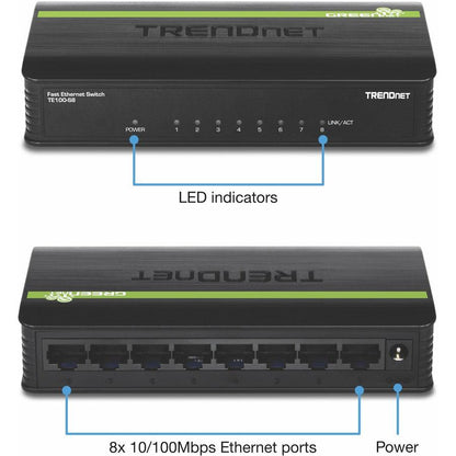 Trendnet 8-Port 10/100Mbps Switch Unmanaged