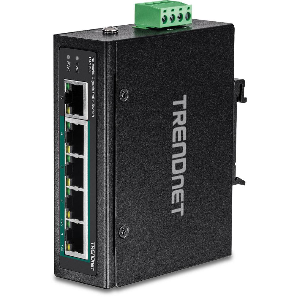 Trendnet Ti-Pg50 Network Switch Unmanaged Gigabit Ethernet (10/100/1000) Power Over Ethernet (Poe) Black