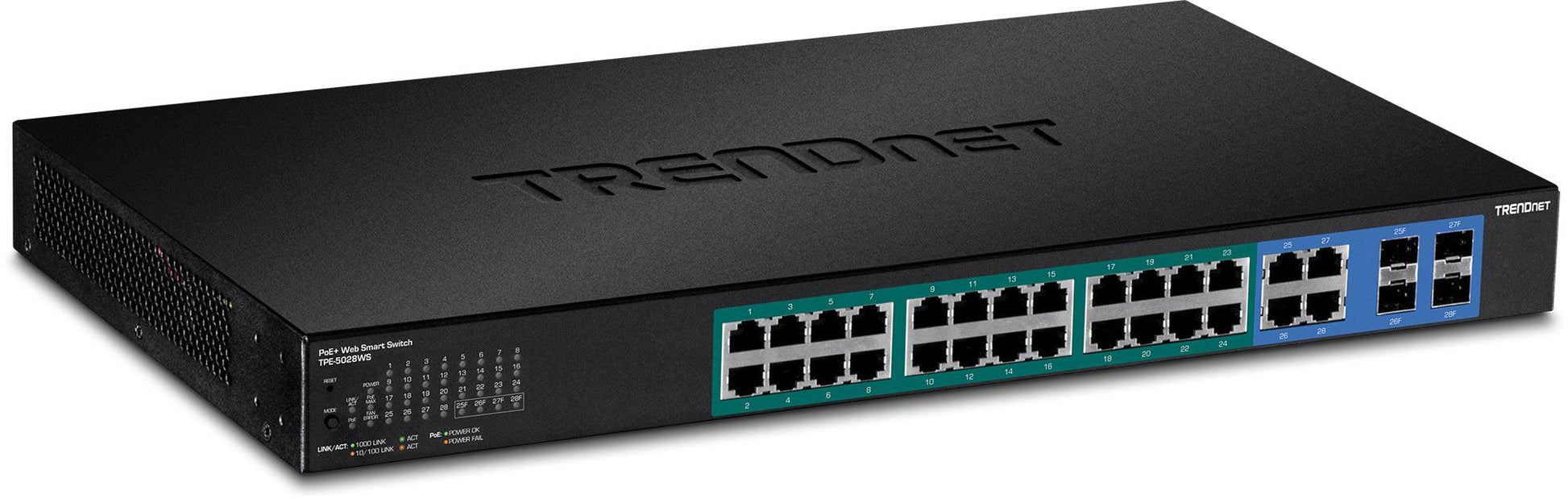 Trendnet Tpe-5028Ws Network Switch Managed Gigabit Ethernet (10/100/1000) Power Over Ethernet (Poe) 1U Black