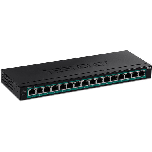 Trendnet Tpe-Tg160H Network Switch Managed Gigabit Ethernet (10/100/1000) Power Over Ethernet (Poe) 1U Black