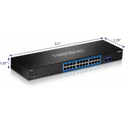 Trendnet Teg-30262 V1.0R Gigabit Ethernet (10/100/1000) 1U Black