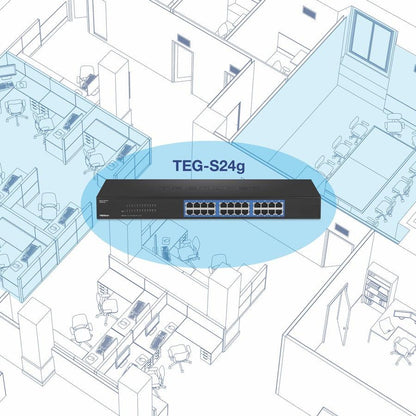 Trendnet Teg-S24G Network Switch Unmanaged Black