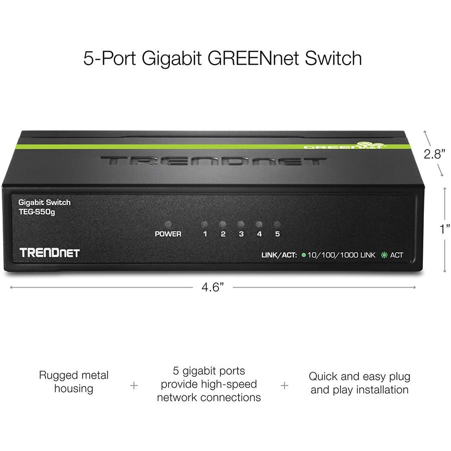 Trendnet Teg-S50G Network Switch Unmanaged