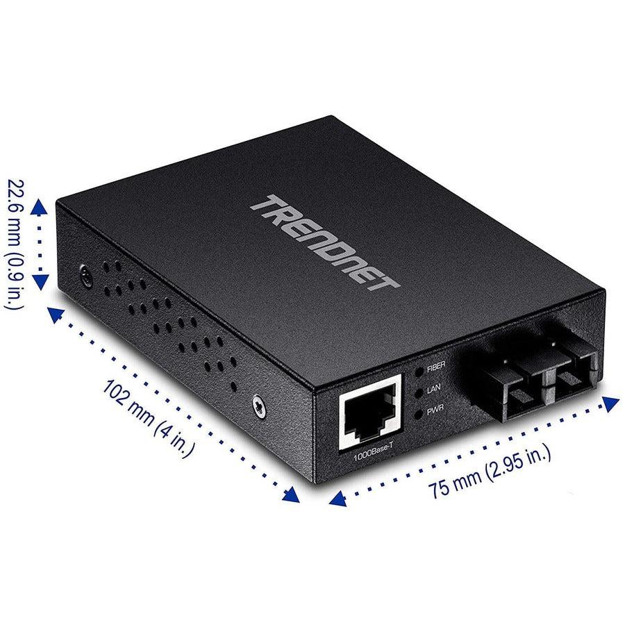 Trendnet Tfc-Gmsc Network Media Converter 2000 Mbit/S 850 Nm Black