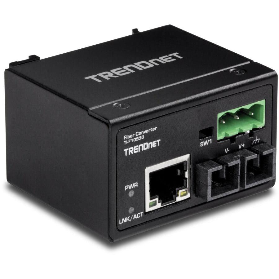 Trendnet Ti-F10S30 Network Media Converter 200 Mbit/S 1310 Nm Single-Mode Black