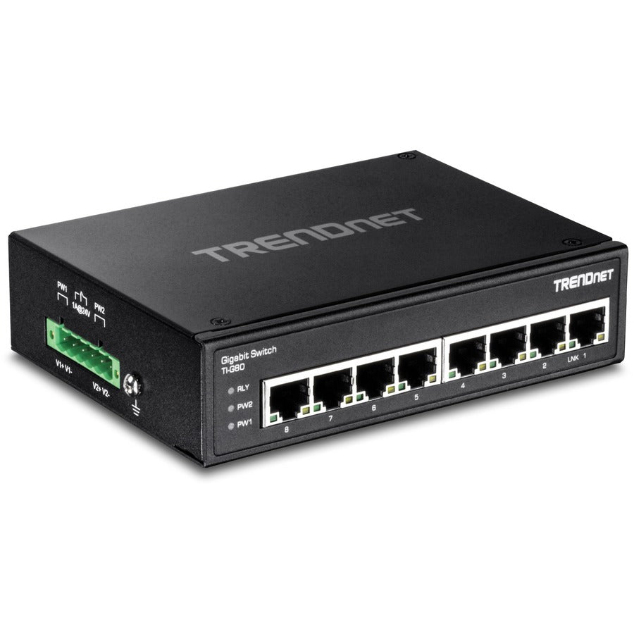 Trendnet Ti-G80 Network Switch Unmanaged L2 Gigabit Ethernet (10/100/1000) Black