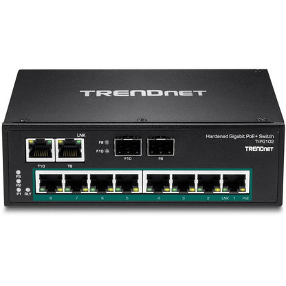 Trendnet Ti-Pg102 Network Switch Unmanaged Gigabit Ethernet (10/100/1000) Power Over Ethernet (Poe) Black