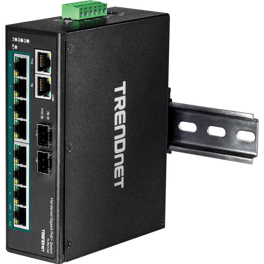 Trendnet Ti-Pg102 Network Switch Unmanaged Gigabit Ethernet (10/100/1000) Power Over Ethernet (Poe) Black