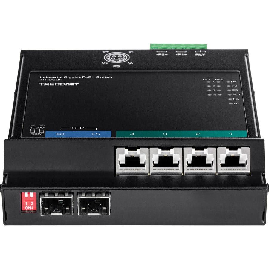 Trendnet Ti-Pg62F Network Switch Gigabit Ethernet (10/100/1000) Power Over Ethernet (Poe) Black