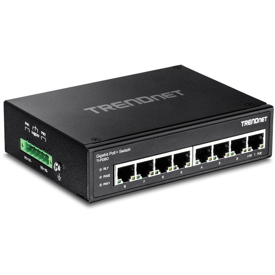 Trendnet Ti-Pg80 Network Switch Unmanaged L2 Gigabit Ethernet (10/100/1000) Power Over Ethernet (Poe) Black