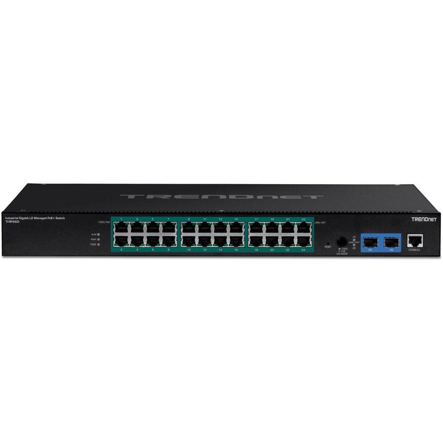 Trendnet Ti-Rp262I Managed Gigabit Ethernet (10/100/1000) Power Over Ethernet (Poe) 1U Black