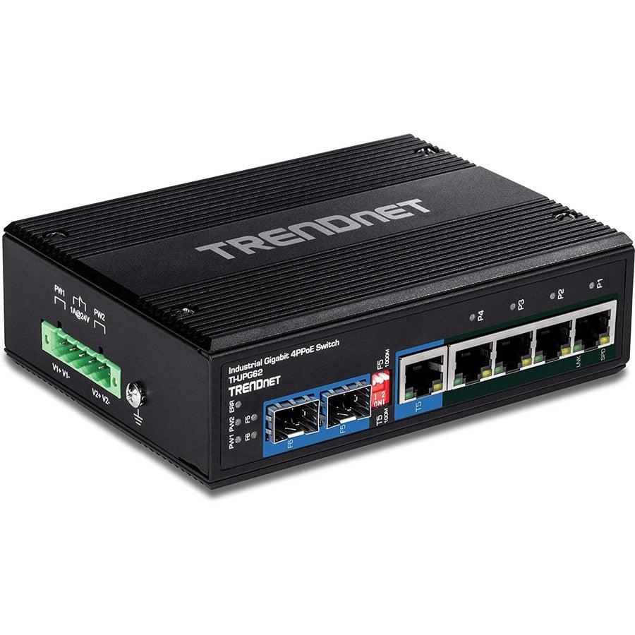 Trendnet Ti-Upg62 Network Switch Unmanaged L2 Gigabit Ethernet (10/100/1000) Power Over Ethernet (Poe) Black