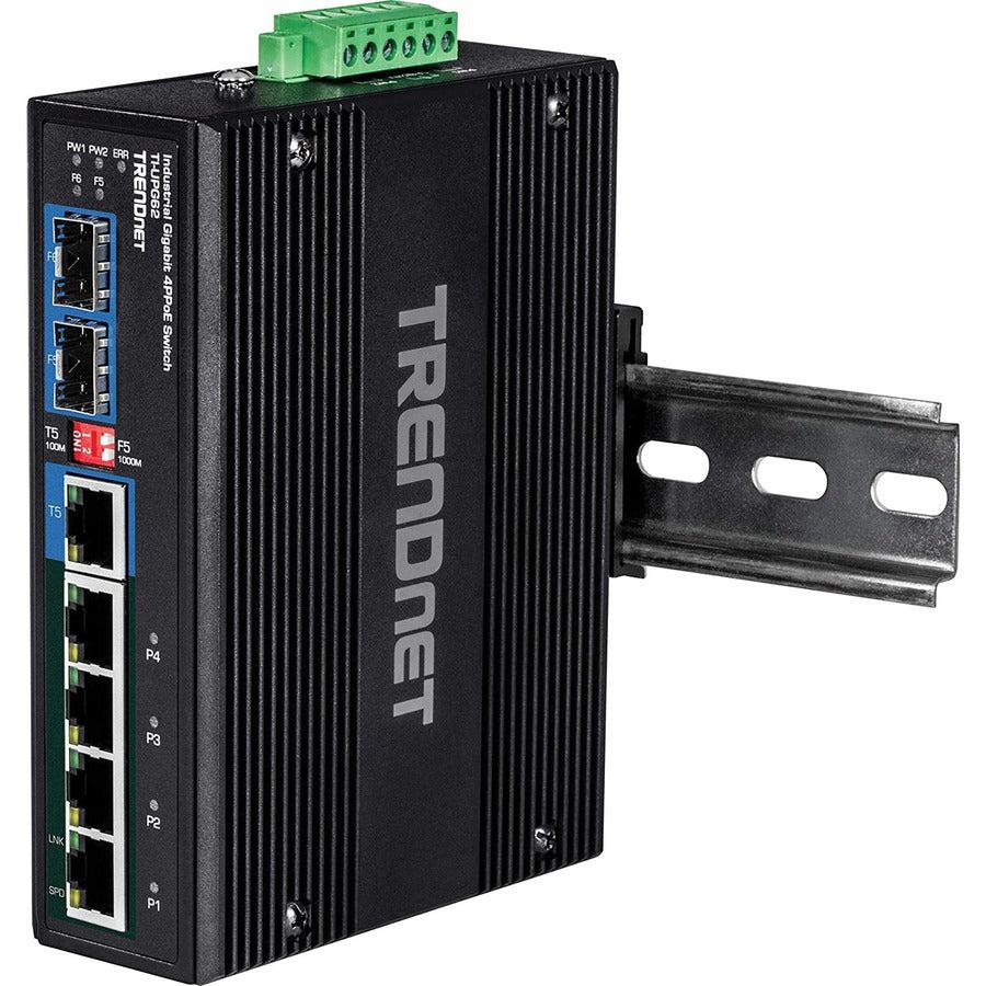 Trendnet Ti-Upg62 Network Switch Unmanaged L2 Gigabit Ethernet (10/100/1000) Power Over Ethernet (Poe) Black