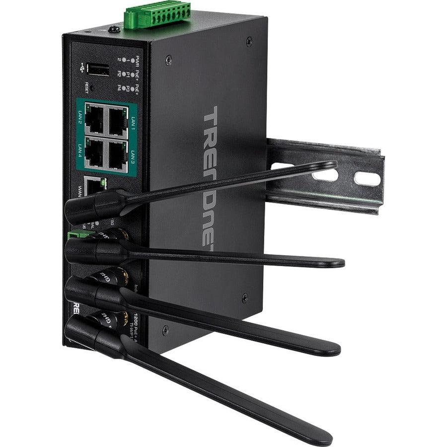 Trendnet Ti-Wp100 Wireless Router Gigabit Ethernet Dual-Band (2.4 Ghz / 5 Ghz) 3G 5G 4G Black