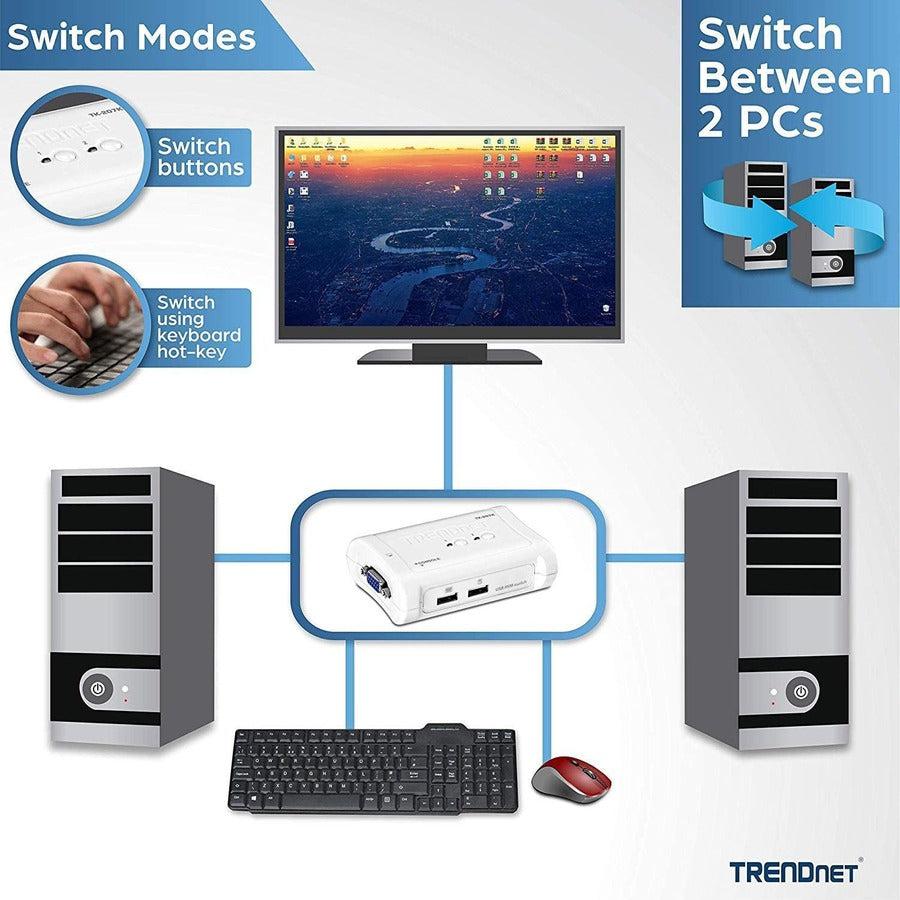 Trendnet Tk-207K Kvm Switch Blue