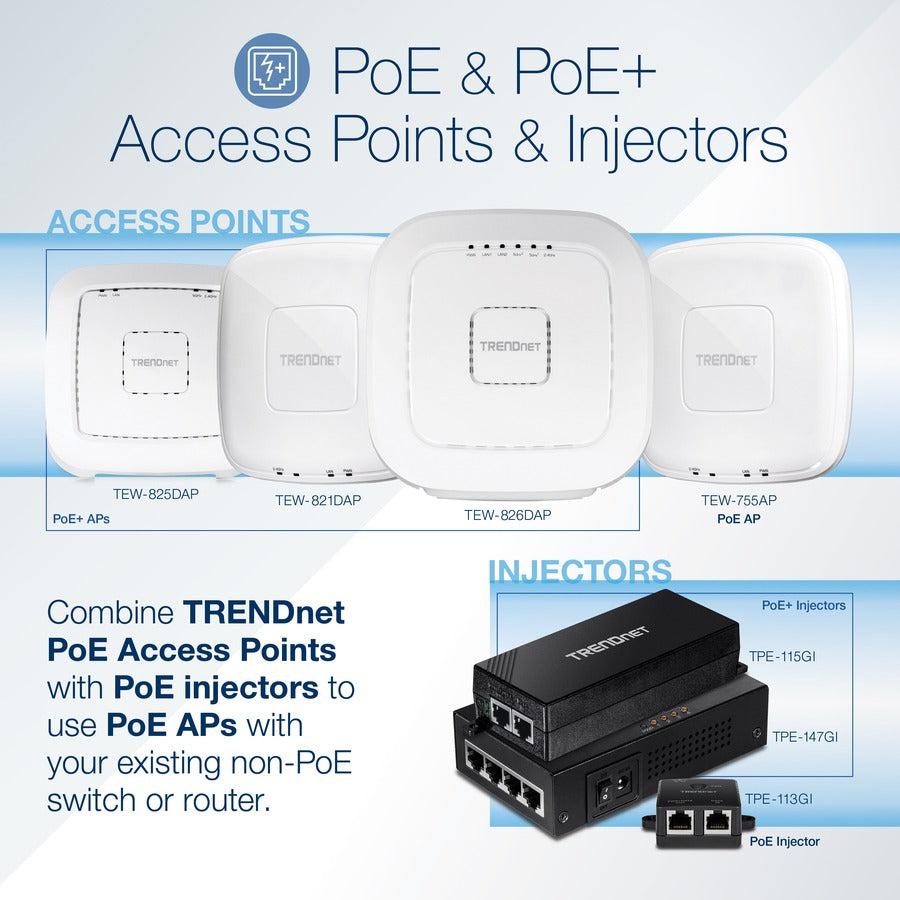 Trendnet Tpe-147Gi Poe Adapter Gigabit Ethernet