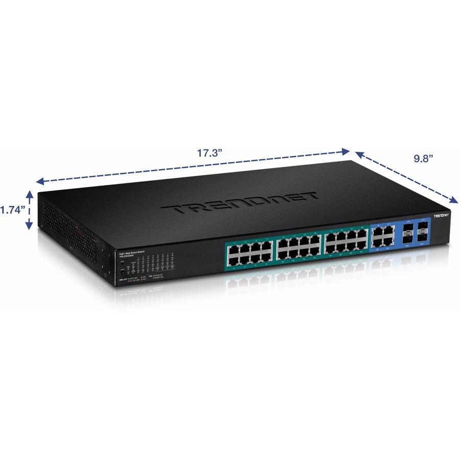 Trendnet Tpe-1620Ws Network Switch Managed L2 Gigabit Ethernet (10/100/1000) Power Over Ethernet (Poe) 1U Black