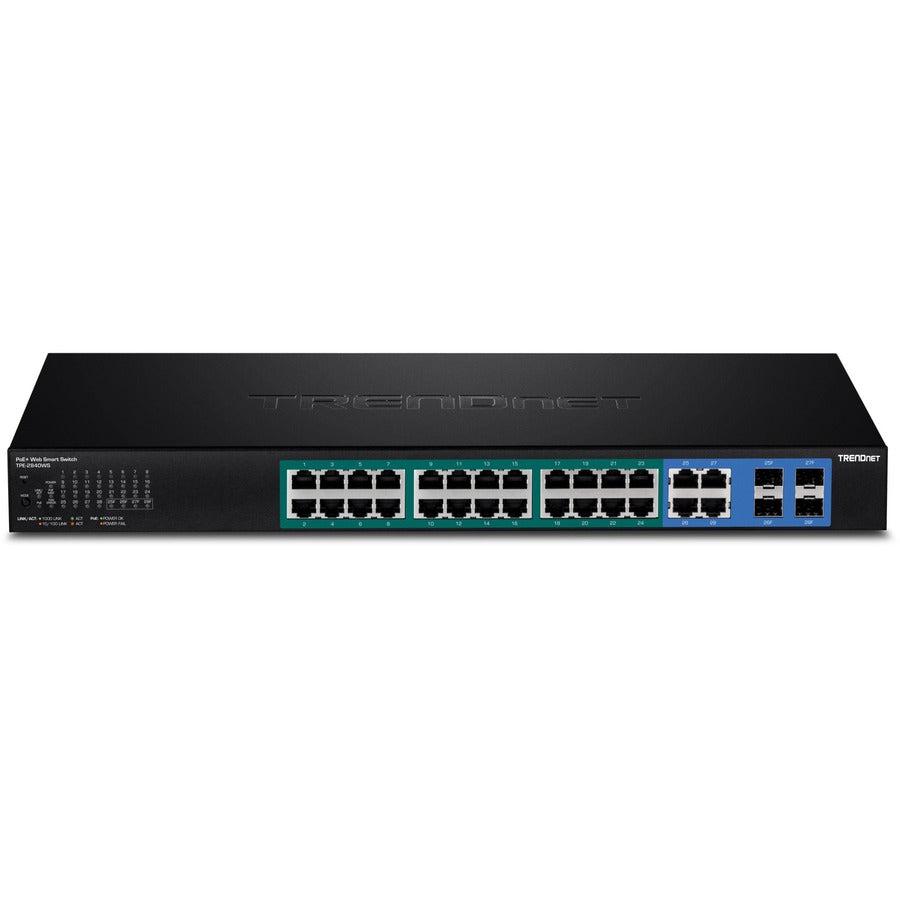 Trendnet Tpe-2840Ws Network Switch Managed Gigabit Ethernet (10/100/1000) Power Over Ethernet (Poe) 1U Black