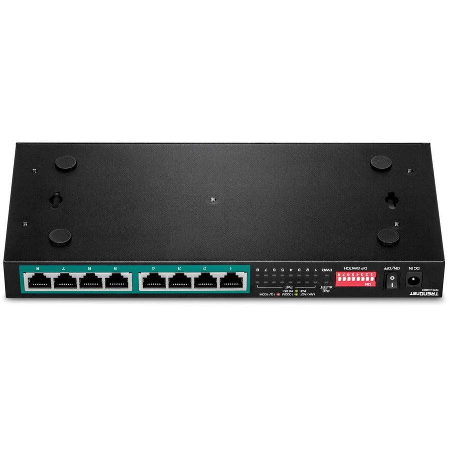 Trendnet Tpe-Lg80 Network Switch Unmanaged Gigabit Ethernet (10/100/1000) Power Over Ethernet (Poe) Black