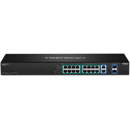 Trendnet Tpe-Tg182F V1.0R Unmanaged Gigabit Ethernet (10/100/1000) Power Over Ethernet (Poe) 1U Black