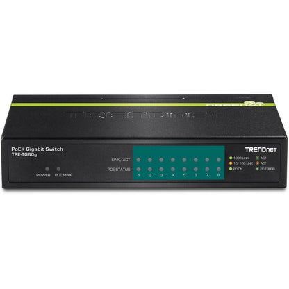 Trendnet Tpe-Tg80G Network Switch Power Over Ethernet (Poe) Black