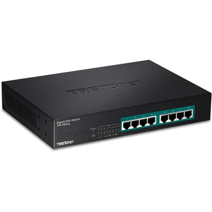 Trendnet Tpe-Tg81G Unmanaged Gigabit Ethernet (10/100/1000) Power Over Ethernet (Poe) Black