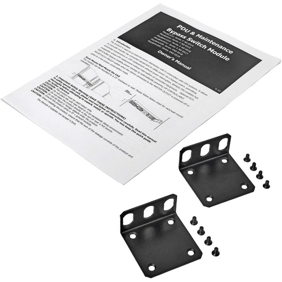 Tripp Lite 100-125V 12A Single-Phase Hot-Swap Pdu With Manual Bypass - 6 Nema 5-15R Outlets, 2 5-15P Inputs, 1U Rack/Wall