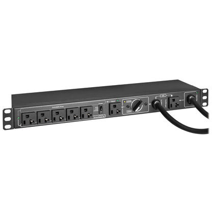 Tripp Lite 100-125V 16A Single-Phase Hot-Swap Pdu With Manual Bypass - 6 Nema 5-20R Outlets, 2 5-20P Inputs, 1U Rack/Wall