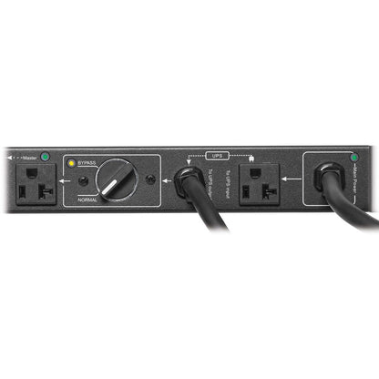 Tripp Lite 100-125V 16A Single-Phase Hot-Swap Pdu With Manual Bypass - 6 Nema 5-20R Outlets, 2 5-20P Inputs, 1U Rack/Wall